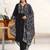 women ethnic motifs embroidered empire thread work kurta with palazzos & with dupatta