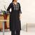 women ethnic motifs embroidered empire thread work kurta with palazzos & with dupatta