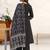 women ethnic motifs embroidered empire thread work kurta with palazzos & with dupatta