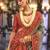 Grey floral woven design banarasi saree