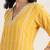 women striped regular thread work kurta with trousers & with dupatta