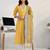 women striped regular thread work kurta with trousers & with dupatta
