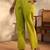women ethnic motifs printed regular thread work kurta with trousers & with dupatta