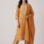 women ethnic motifs printed regular kurta with trousers & with dupatta