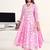 women floral printed regular kurta with trousers & with dupatta