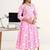 women floral printed regular kurta with trousers & with dupatta