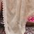Cream floral  chiffon bagru saree