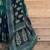 Teal ethnic motifs zari poly georgette saree
