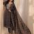 women ethnic motifs printed regular thread work kurta with trousers & with dupatta