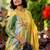 women floral printed regular kurta with trousers & with dupatta