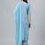 women ethnic motifs embroidered kurta with palazzo & dupatta