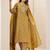 ethnic motifs printed round neck thread work straight kurta with trousers & dupatta