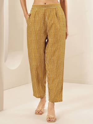 ethnic motifs printed round neck thread work straight kurta with trousers & dupatta 7