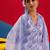 women ethnic motifs printed regular thread work kurta with trousers & with dupatta