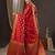 Red ethnic motifs zari banarasi saree