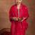 women floral embroidered regular kurta with trousers & with dupatta
