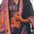 Black ethnic motifs silk blend banarasi saree