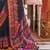 Black ethnic motifs silk blend banarasi saree