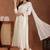 women floral embroidered kurta with trousers & dupatta