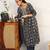 women floral printed regular thread work kurta with trousers & with dupatta