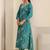 women floral printed regular kurta with trousers & with dupatta