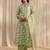 women floral printed regular kurta with trousers & with dupatta