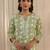 women floral printed regular kurta with trousers & with dupatta