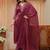libas red yoke design tissue straight suit set