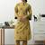 women ethnic motifs printed regular cotton blend kurta with trousers
