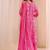 women ethnic motifs printed regular thread work kurta with trousers & with dupatta