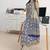 women floral printed regular thread work kurta with trousers & with dupatta