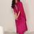 floral yoke design sequnnied straight kurta with trousers & dupatta