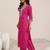 floral yoke design sequnnied straight kurta with trousers & dupatta
