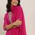 floral yoke design sequnnied straight kurta with trousers & dupatta