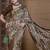 Beige ethnic motifs zari silk blend sungudi saree
