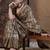 Beige ethnic motifs zari silk blend sungudi saree