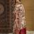 Beige ethnic motifs zari silk blend sungudi saree