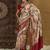 Beige ethnic motifs zari silk blend sungudi saree