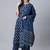 floral printed keyhole neck straight kurta with palazzos and dupatta