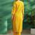 women ethnic motifs printed regular thread work kurta with trousers