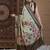 Green floral zari silk blend sungudi saree