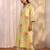 women printed regular kurta with trousers & with dupatta