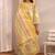 women printed regular kurta with trousers & with dupatta