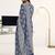 women ethnic motifs printed regular kurta with trousers & with dupatta