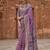 Magenta ethnic women motifs zari silk blend banarasi saree