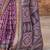 Magenta ethnic women motifs zari silk blend banarasi saree