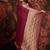 Magenta ethnic motifs woven design zari  georgette banarasi saree