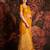 Mustard woven design zari  georgette banarasi saree