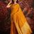 Mustard woven design zari  georgette banarasi saree