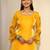 women regular kurta with palazzos & with dupatta